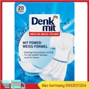 Denkmit - Giấy tẩy trắng quần áo, tăng độ trắng sáng Wasche Weiss Tucher
