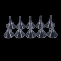 10Pcs transparent Mini Funnels Small Plastic Bottleneck Bottles Packing tool