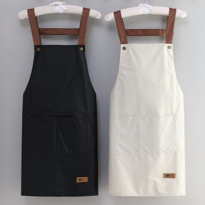 Resistant Dirt Apron Waterproof and Oil Resistant Household Kitchen Cooking Fashion Apron Adult Work Clothes Kitchen Accessories Aprons