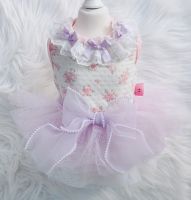 New Princess Dog Cat Dress Floral&amp;Bows Design Pet Puppy Skirt Spring/Summer Clothes Outfit Dresses