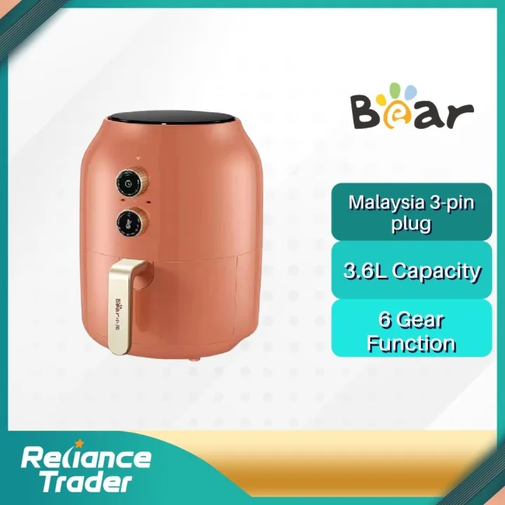 Bear Air Fryer Electric Fryer Oil-Free Cooker Oven Non Stick Fryer  Household Appliances Kitchen Cooker (3.6L) BAF-OM36L