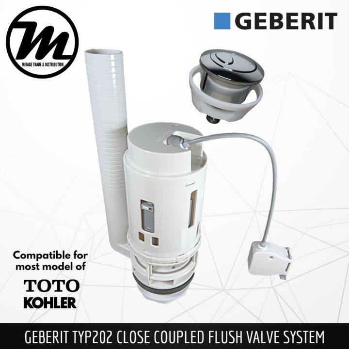 GEBERIT TYPE202 Close Coupled Flush Valve System Compatible for Kohler