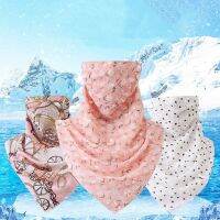 【CC】 Facial Silk Scarf UV Protection Thin Triangular Breathable Neck Wrap Cover