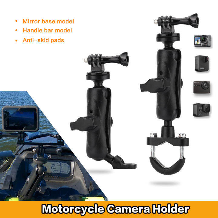 Go Pro Holder Mount Aluminum Motorcycle Rearview Mount Holder for Gopro