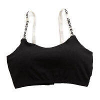 Pihu-1Sports Top โยคะสวมใส่หนึ่งขนาดตัวอักษรผ้าฝ้ายกีฬา Top Gym Jogging Running Sports สายฟรี Bandeau Sports Topsd48-58