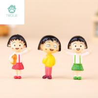 TWCEJE168ของเล่นตุ๊กตาอนิเมะสำหรับเด็ก Chibi Maruko รูปจำลองขนาดเล็กโมเดลฟิกเกอร์ของเล่นสำหรับตกแต่งโมเดลตุ๊กตาแอคชั่น Chibi Maruko