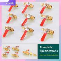 YESMILE ที่จับสีแดง วาล์วบอลวาล์ว อุปกรณ์ท่อฟิตติ้ง จอยสติ๊ก ข้อต่อเข็มสายยาง ของใหม่ ด้ายชายหญิง1/8 1/2 1/4 ตัวเชื่อมต่อนิวเมติก น้ำน้ำมันอากาศเชื้อเพลิงก๊าซ