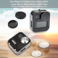 : "{&amp;gt; เคสป้องกันอะลูมิเนียมอัลลอยสำหรับ Gopro MAX 360โครงโลหะที่อยู่อาศัย + ฝาปิดเลนส์ + อุปกรณ์ป้องกันหน้าจอสำหรับ Go Pro