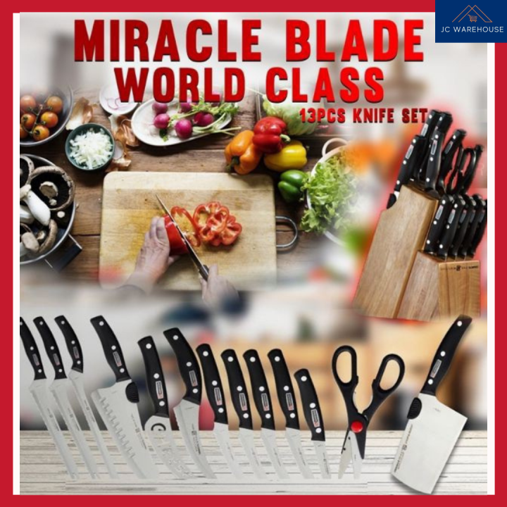 13 Piece Knife Set Miracle Blade World Class Lazada PH