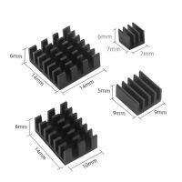 【❂Hot On Sale❂】 fuchijin77 Raspberry Pi 4 Model B แผงระบายความร้อนอลูมิเนียม4ชิ้นสีเงินสีดำสีทองสีน้ำเงินหลากสีชุดทำความเย็นเรดิเอเตอร์ระบายความร้อนสำหรับ4b Rpi