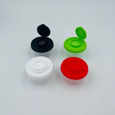 hotx【DT】 1/3pcs And Pepper Shaker Outdoor Spice Colored Lid Plastic Sealed Jar Dispenser