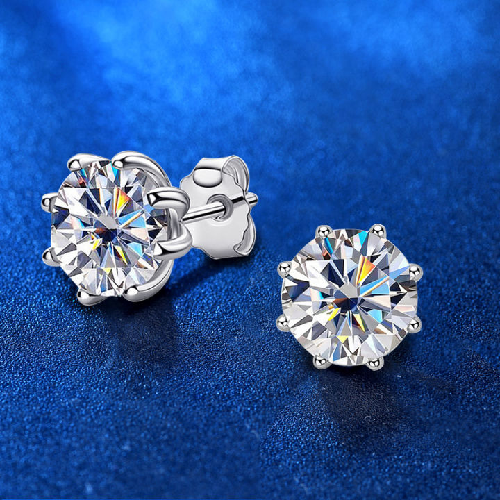 2-karat-moissanite-925-sterling-silver-stud-earrings-girls-eight-claw-earrings-white-gold-color-temperament-earrings-jewelry-factory-direct-supply