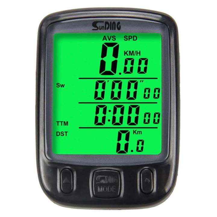 Wired Bike Computer Waterproof Bicycle Odometer Multi Functional LCD