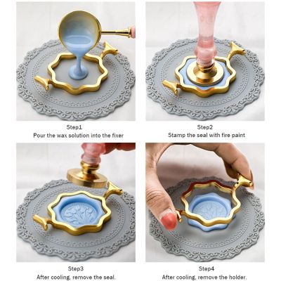 2023 NEW Seal Ring Shape Holder Setter Lacquer Sealing Ring Mold Seal Head Diy Hand Account Envelope Handicraft Production