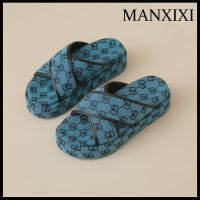 MANXIXI รองเท้าส้นเตี้ยแฟชั่นผู้หญิงลายสวย (ขนาด35-40)