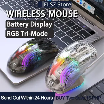 PAW3395 Wireless Mouse Tri-Mode Charging RGB Base Gaming Mouse Software  Customization 26000 DPI Attack Shark X6