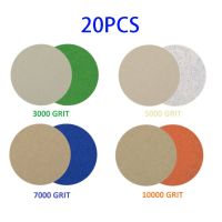 20Pcs 4 Inch 100mm Sanding Paper Wet/Dry Sandpaper 3000/5000/7000/10000 Grit Hook And Loop Round Sander Disc For Car Polishing Power Sanders