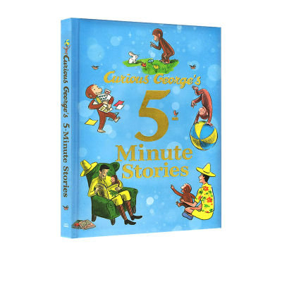 Original English curious george S 5 minute stories curious monkey George 13 stories hardcover collection 5 minute stories bedtime picture story book