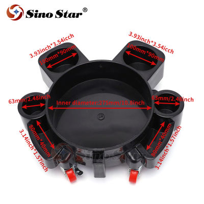 360-degree universal wheel mobile bucketstool base chassis dolly, Car wash tool accessories grit guard wascheimer auto세차용품 バケツ