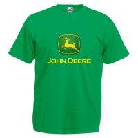 John Deere Cute Green Tractor Super Western Enthusiast Farming Mens 100% Cotton O Neck Gildan T Shirts Etc Birthday Gift