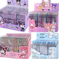 Sanrio ปากกาปากกาหมึกเจลการ์ตูนน่ารักสำหรับนักเรียน,ปากกาเขียน0.5สีดำพร้อมตะขอโลหะปากกาเซ็นชื่อสำนักงาน