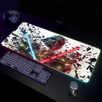 War RGB Mousepad Large Gaming Mousepads Luminous Mouse Pad Big LED Mouse Mat Gamer Mausepads Desk Pad Backlit Keyboard Mat Basic Keyboards