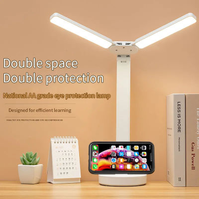 Double-head Desk Lamp Table Lamps College Dorm Eye Protection Bedroom Lamp Study Light Modern Table Lamp Led Lights Lamps