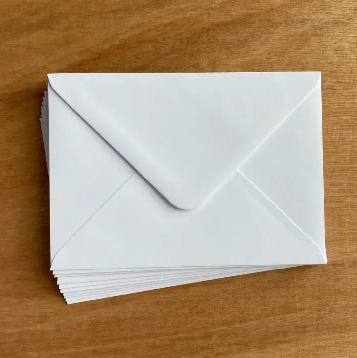 Wedding Envelope Premium Quality A7 White Envelopes Plain White Lazada PH