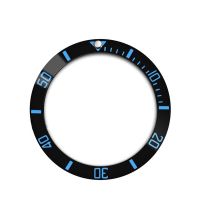 ℗▽✤ 38MM GMT/ Sub Ceramic Bezel Dual Color Diving Watch Ring Inner Dia 30.6mm Flat Ring Replacement Parts