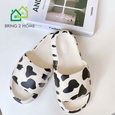 Bring2Home (ToT)/~~~รองเท้าแตะผู้หญิง สไตล์แฟชั่นเกาหลี 🐄 ลายวัว 🐄 น่ารัก พื้นนุ่ม ใส่สบาย สินค้าในไทยพร้อมส่ง