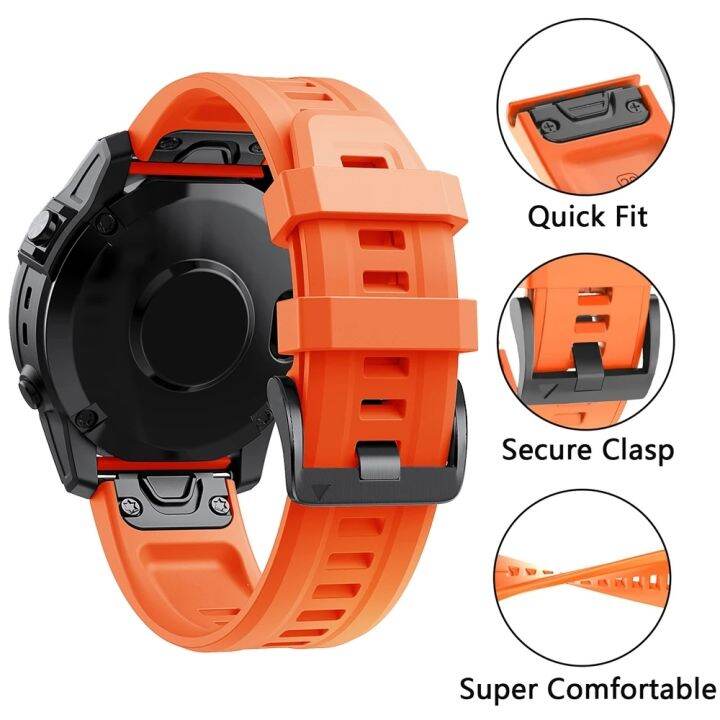 quick-release-26mm-22mm-silicone-watch-strap-watchband-smartwatch-quickfit-bracelet-for-garmin-fenix-7x-7-6x-6-pro-5x-5-plus