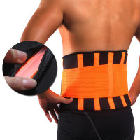 Women Men Waist Trimmer Belt Lumbar Back Support Brace Fitness Weightlifting Belt Adjustable Abdominal Elastic Waist Trainer