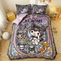 My Melody 3in1 Bedding Set Bed Sheet Quilt Cover Dormitory Washable Comfortable Student Home Suit