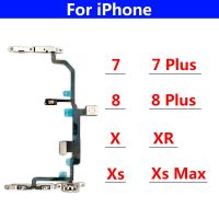 【XX】Botão de controle de volume para iphone 7  8 plus  x  xr  xs  max  com cabo flexível