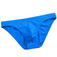 【Wrist watch】 Silk Men Briefs Breathable Ultra-thin Panties Low Waist Soft Underpants 【hot】 !