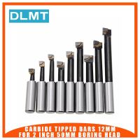 9Pcs Hard Alloy Shank Boring Bar Set Carbide Tipped Bars 12Mm for 2 Inch 50Mm Boring Head for Lathe Milling