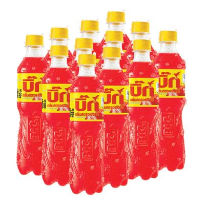 สินค้ามาใหม่! อาเจ บิ๊ก น้ำอัดลม กลิ่นสตรอเบอร์รี่ 465 มล. แพ็ค 12 ขวด AJE Big Soft Drink Red Strawberry 465 ml x 12 Bottles ล็อตใหม่มาล่าสุด สินค้าสด มีเก็บเงินปลายทาง