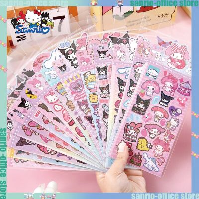 10Pcs Sanrio Guka Pochacco Hellokitty Sticker Kuromi Hand Account Posters Decoration Office Stickers Stationary Wholesale