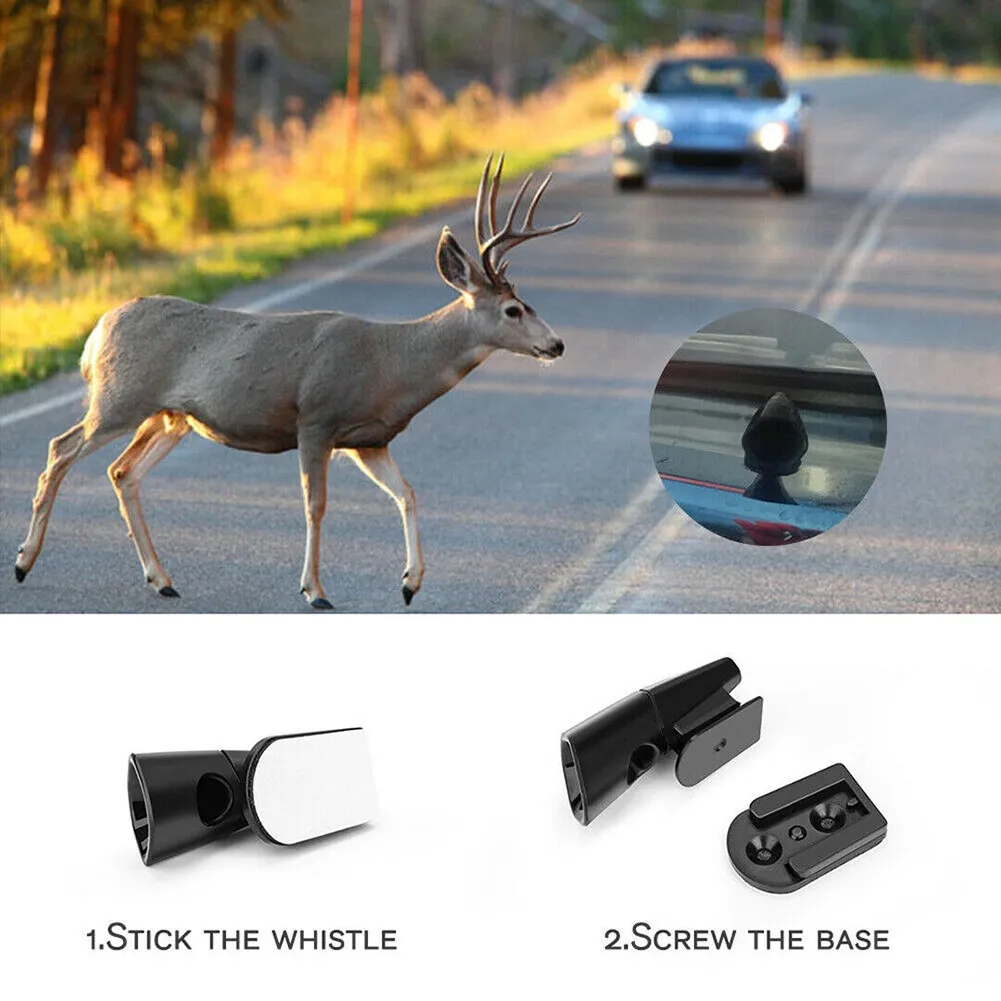 CW】 4pcs Ultrasonic Car Deer Whistle Deer Warning Devices Auto Safety Animal  Repeller for Cars Motorcycles Dropship 