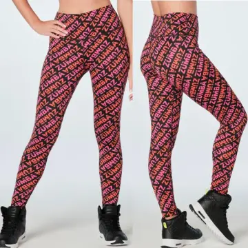 Zumba Dance In Color High Waisted Ankle Leggings