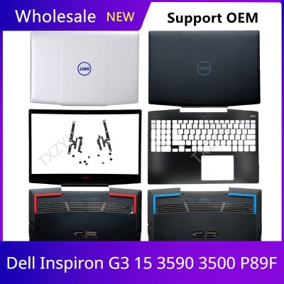 New Original For Dell Inspiron G3 15 3590 3500 P89F Laptop LCD back cover Front Bezel Hinges Palmrest Bottom Case A B C D Shell