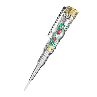อัจฉริยะกันน้ำแรงดันทดสอบปากกาแรงดันไฟฟ้าตรวจจับไฟฟ้าตรวจจับทดสอบดินสอที่มีความสว่างสูงไฟ LED ไฟฟ้าตัวบ่งชี้เครื่องมือที่มีไขควง
