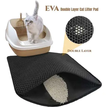 Good Night Tiger Water Resistant & Nonslip Cat Litter Box Mat