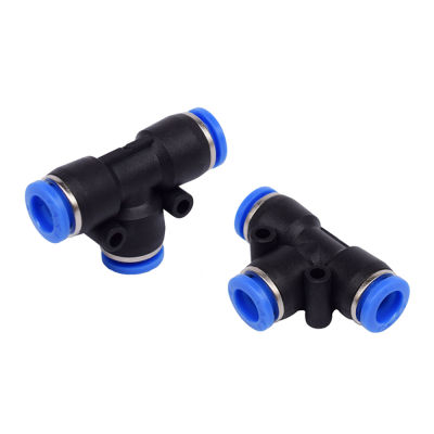 【CW】PE Pneumatic Connector 4mm 6mm 8mm 10mm 12mm 14MM16MMOD Hose Reducing Fitting Tee 3-Way Plastic Push In Quick Air Connector 1PCS