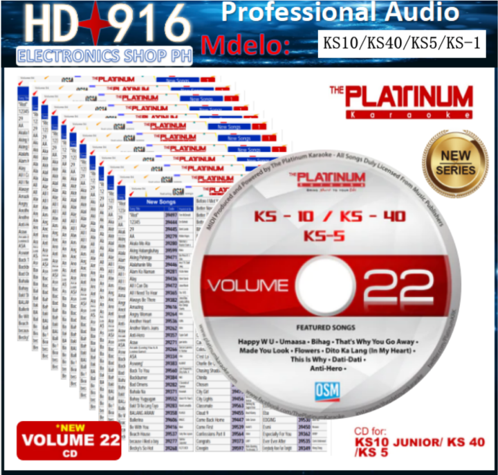 The Platinum CD Record KS5 KS10 KS40 KBOX2 UPDATED CD VOL22(Only