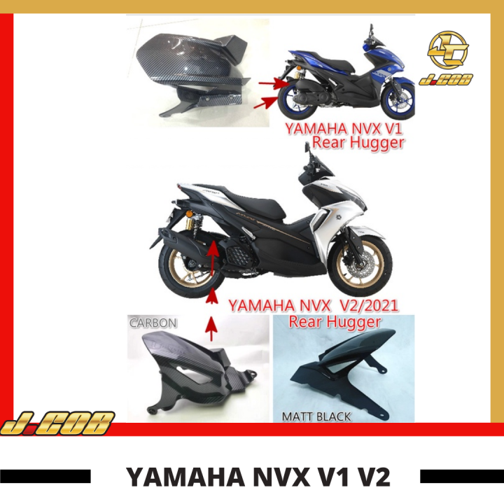 Yamaha Aerox Nvx155 V1 Nvx155 New V2 2021 PVC Rear Hugger Fender Inner Cover Lazada PH