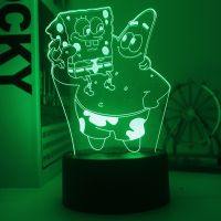 ☬  Spongebob and sent great stars hands do 3 d night light breast-fed infants sleep a remote control 16