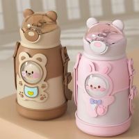 ✴●☍ For Children Kawaii Insulation Vacuum Flasks 316 Stainless Steel Cute Drinkware Thermos Mug New Thermal Water Bottle With Straw