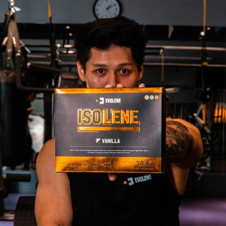 Isolene 12 Sachet Evolene Whey Protein Isolate BCAA Untuk Cutting Susu