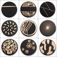 New Arrival Gold Black Metal Buttons For Clothing 6PCS 9MM-30MM Craft Needlework Sewing Cheap High Quality KD3017 Haberdashery